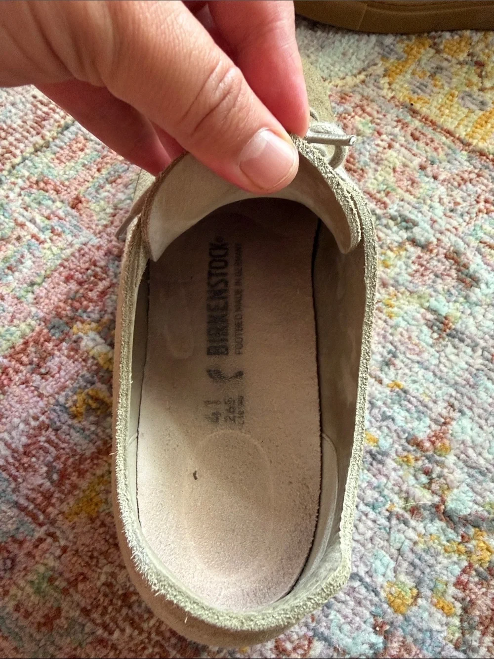 Birkenstock taupe suede